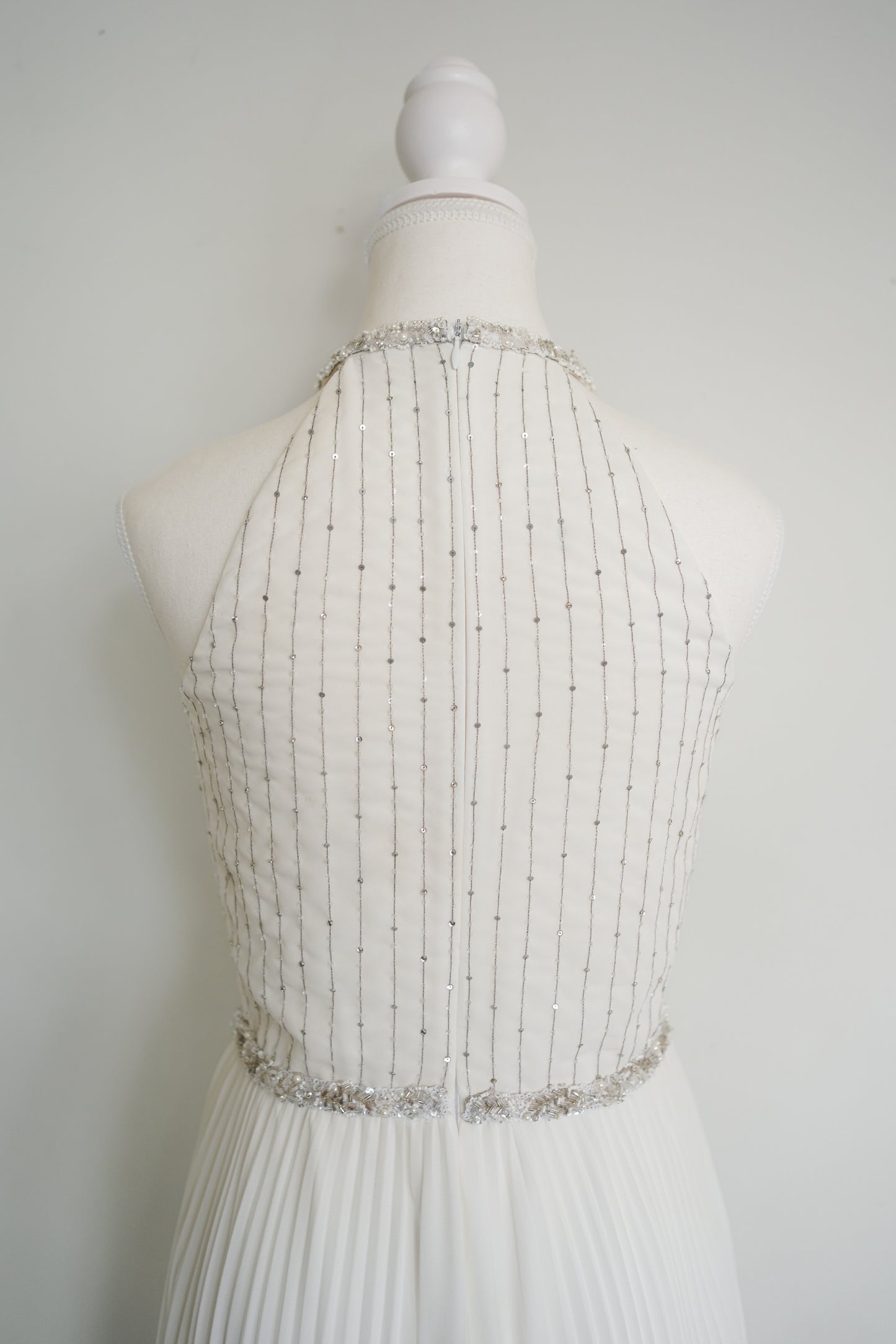 Escada Beaded Ivory Gown