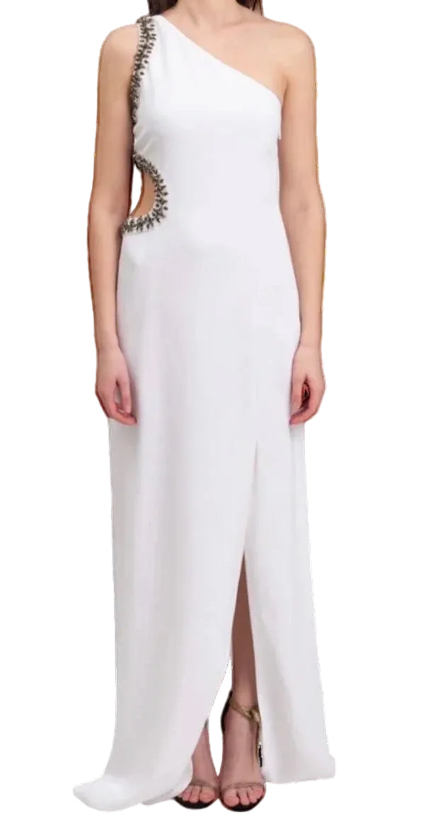 SS 2016 Roberto Cavalli Embellished White Gown (M)