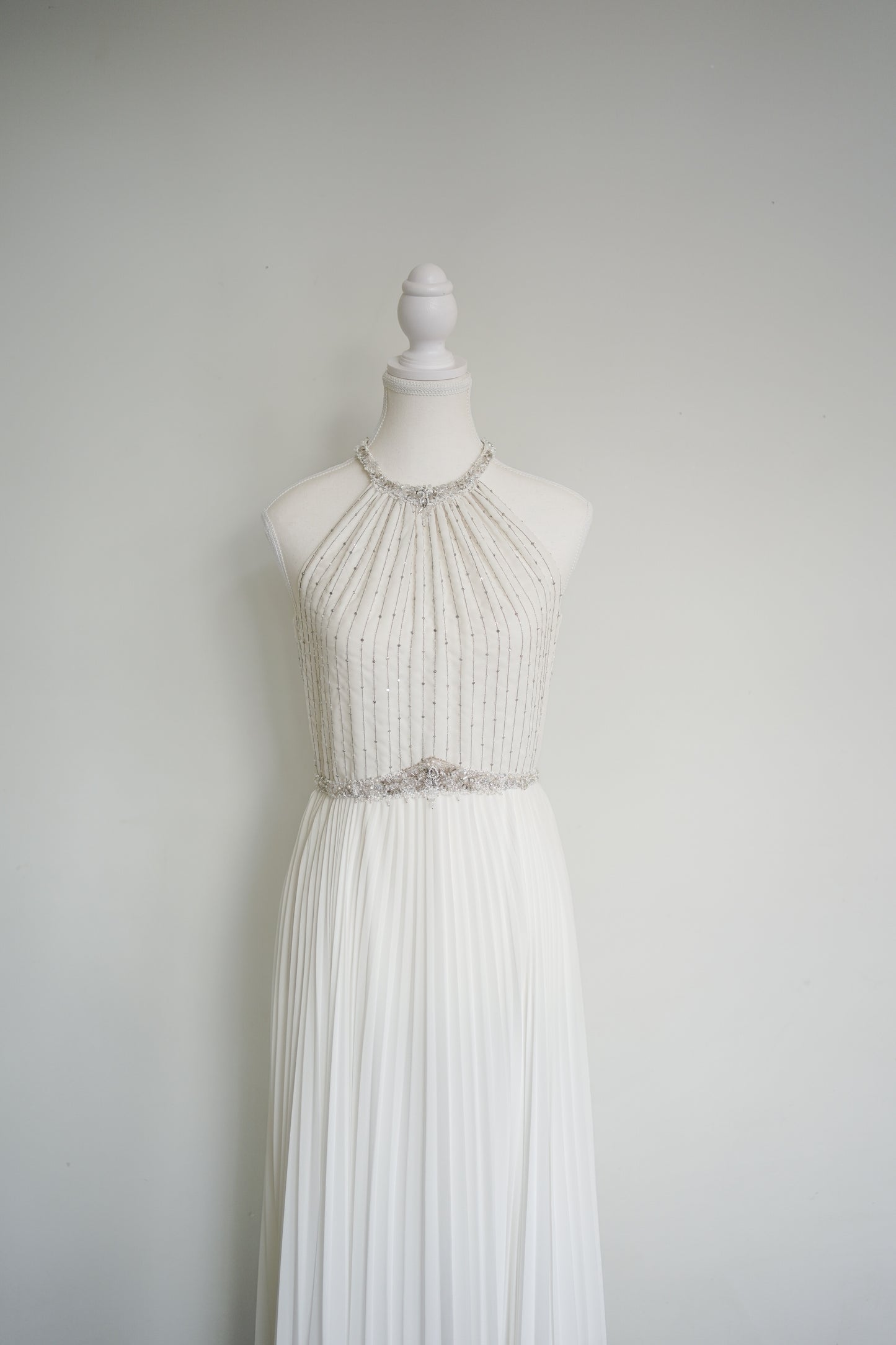 Escada Beaded Ivory Gown