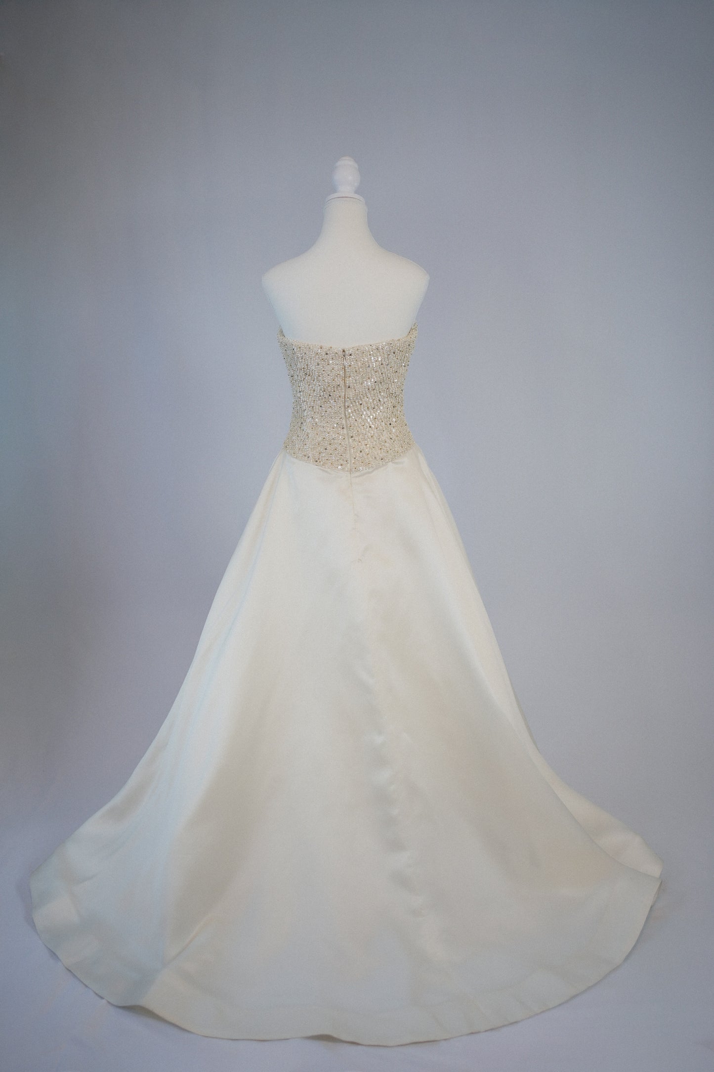 Vintage Vera Wang Beaded Silk Wedding Gown
