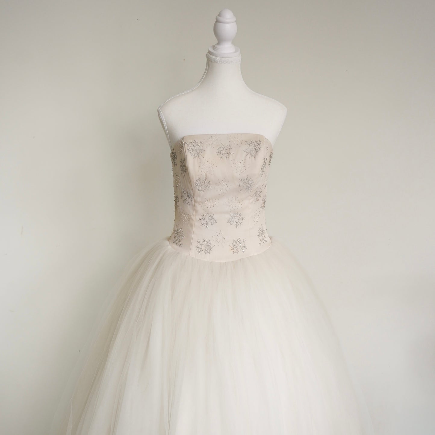Monique Lhuillier Tulle Beaded Ball Gown