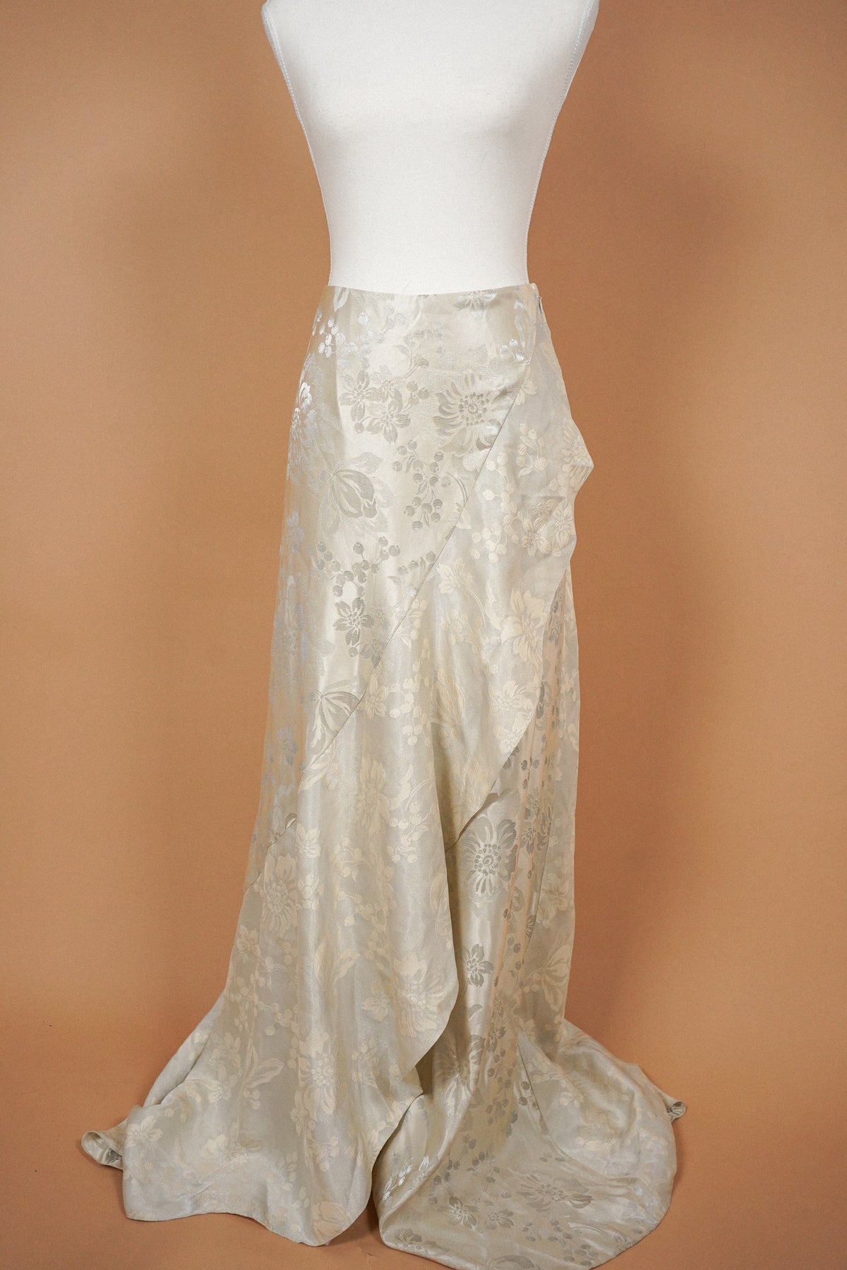 Ralph Lauren Holiday Silk Jacquard Skirt (M)