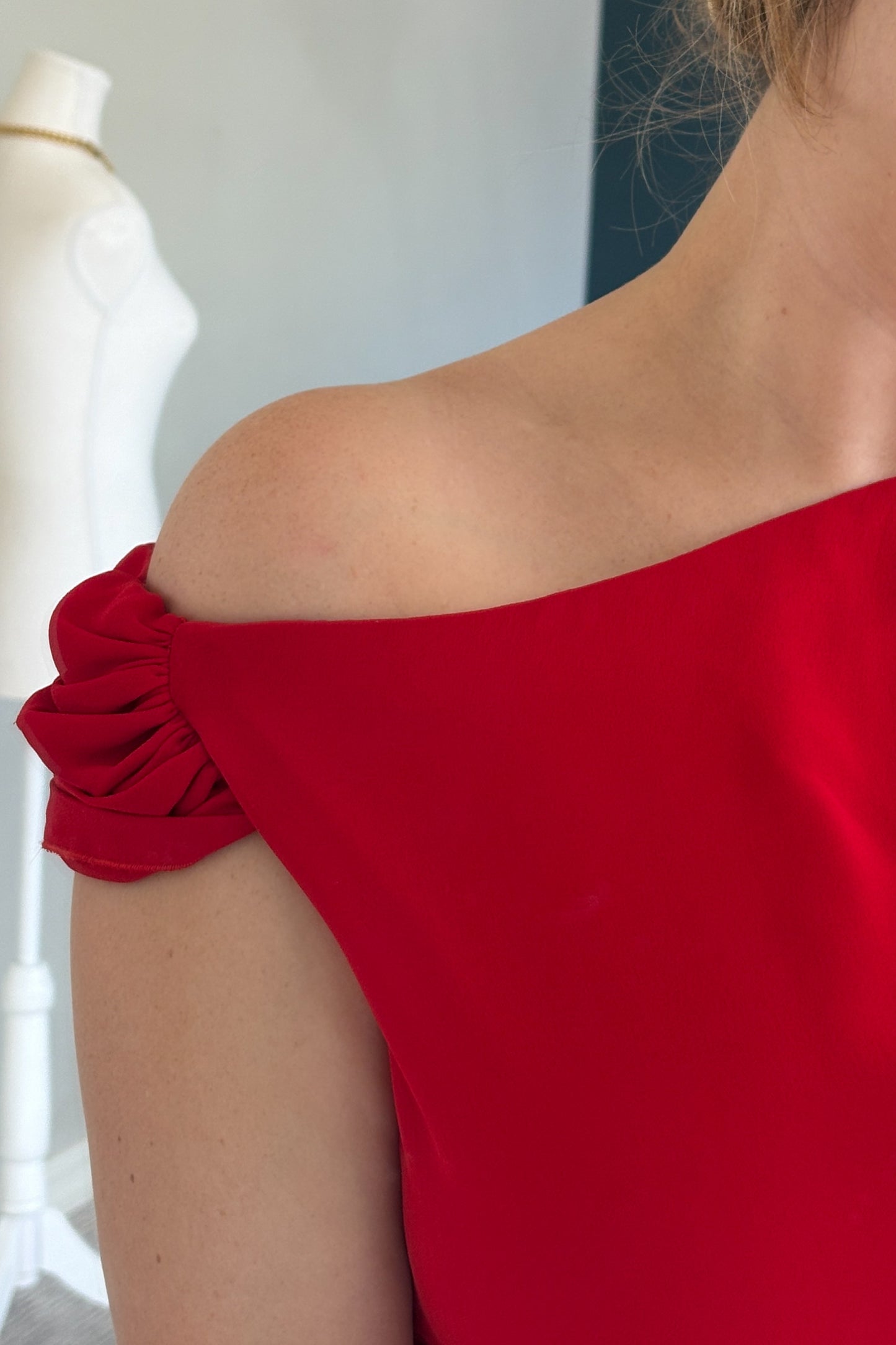 Vintage Valentino Red Cocktail Dress