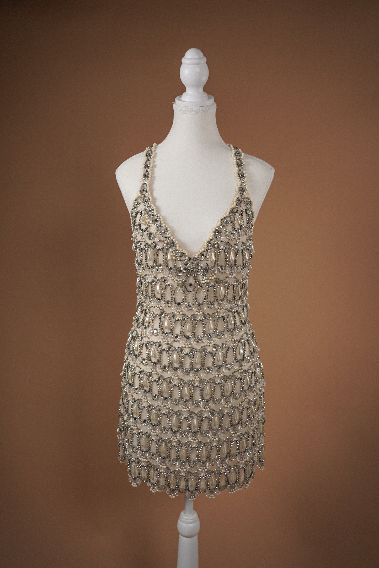 Jenny Packham Crystal Mini Dress
