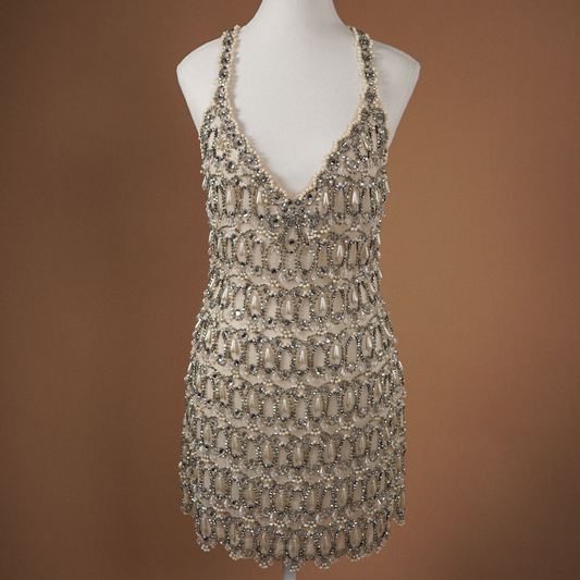 Jenny Packham Crystal Mini Dress