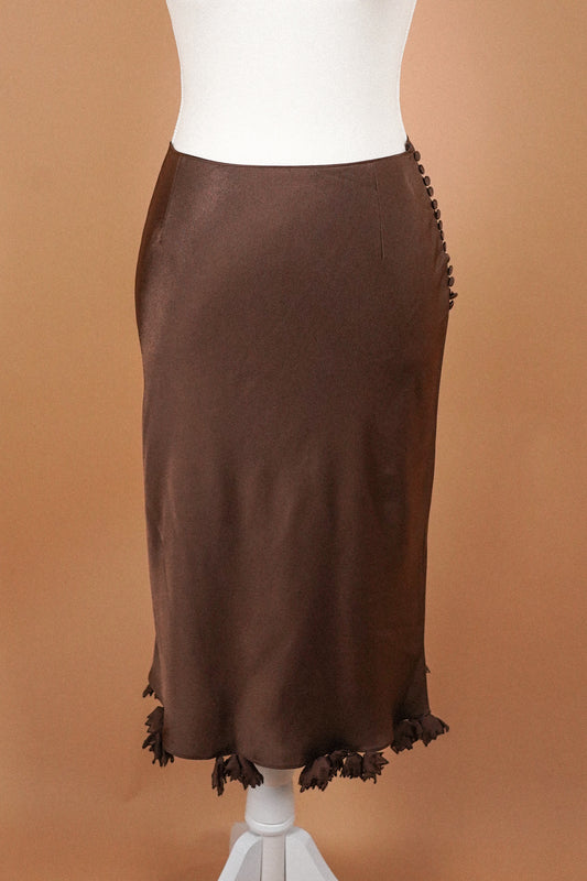 John Galliano SS 2001 Chocolate Brown Skirt (S)