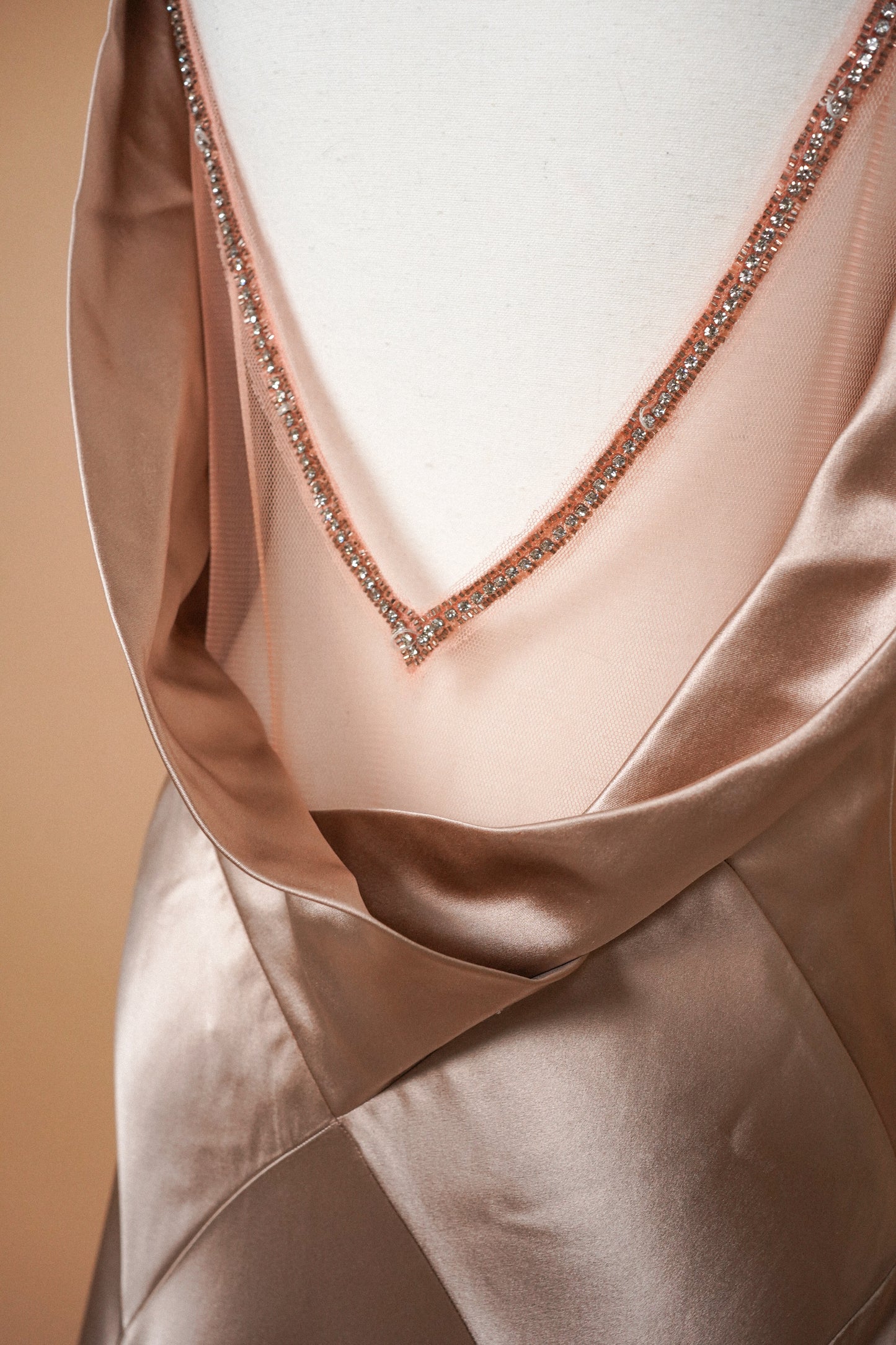 Jenny Packham Silk Dusty Rose Gown (L)