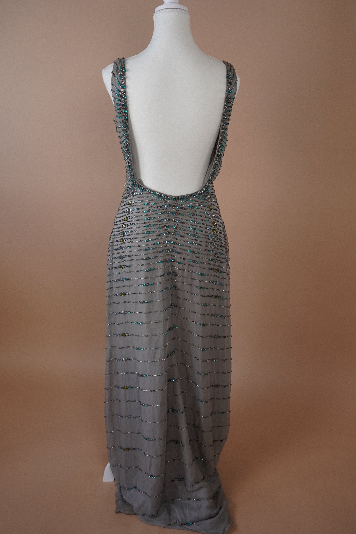 Valentino Beaded Crystal Gown (M)