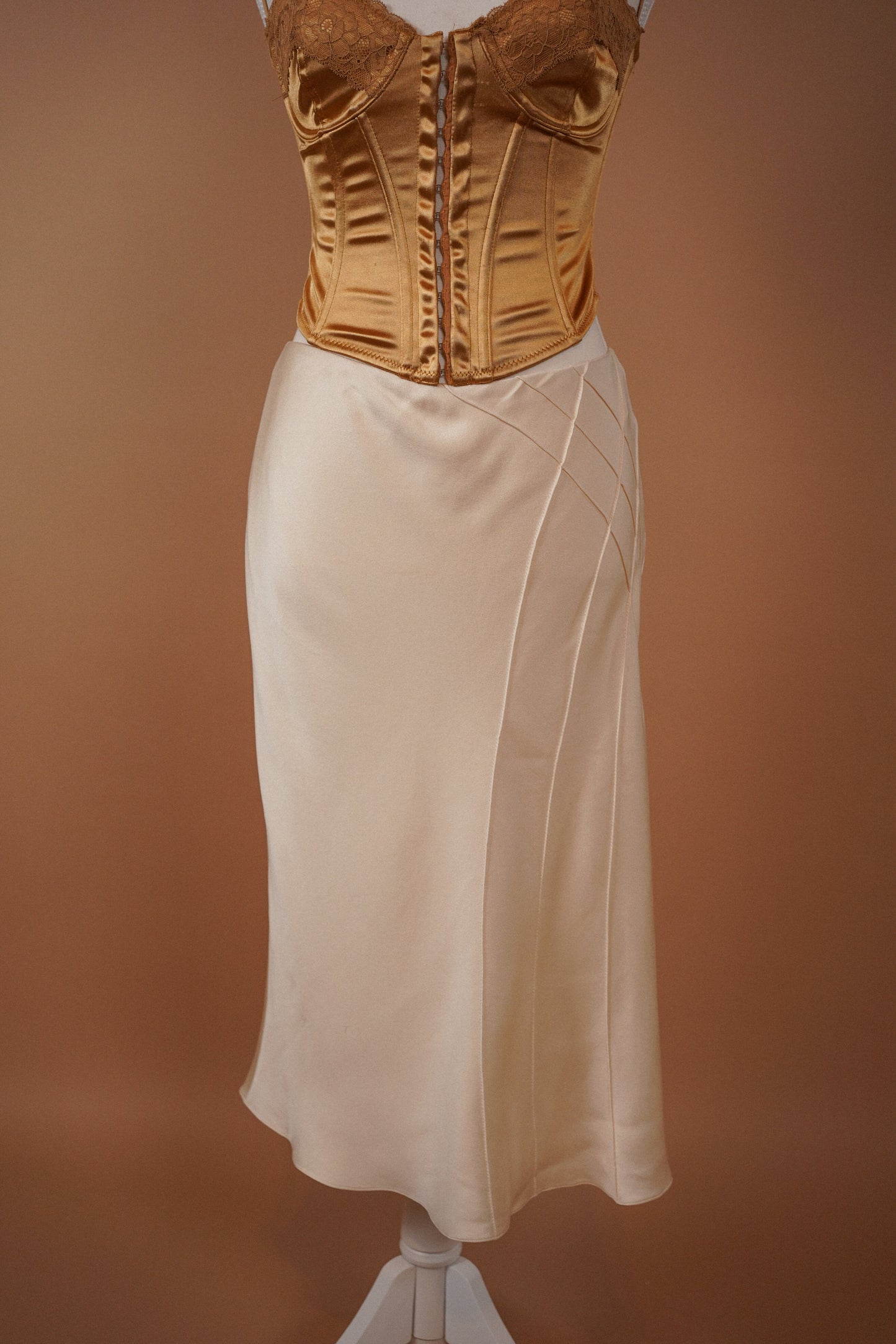 SS 2004 Ralph Lauren Collection Silk Bias Skirt (M)
