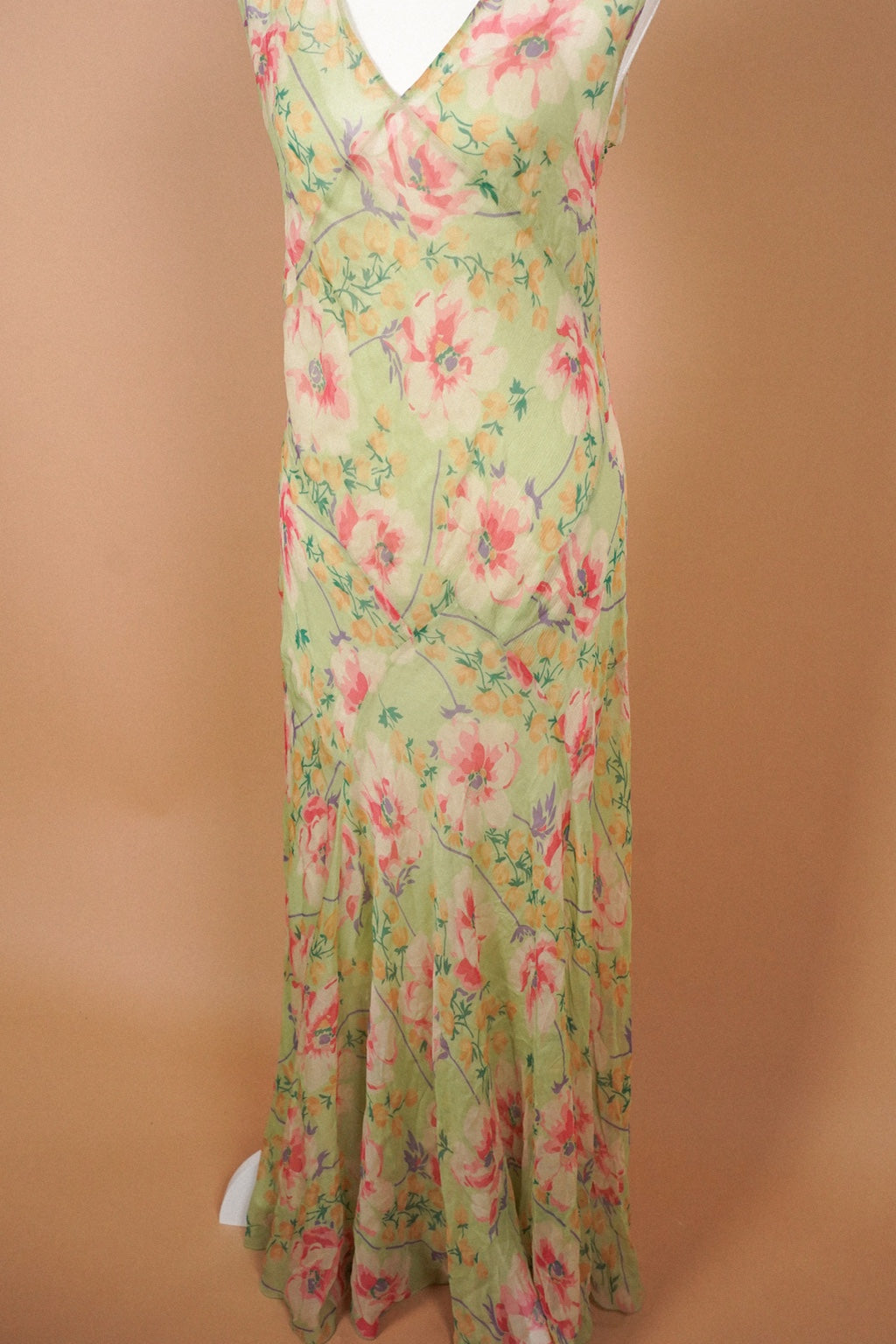 Ralph Lauren floral dress skirt and softly flared hem